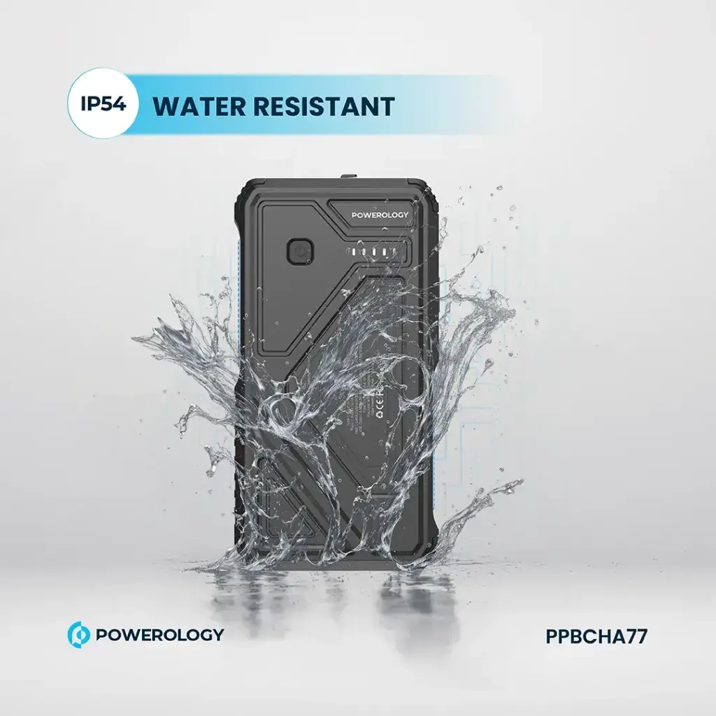 Powerology 27000mAh Solar Wireless Charging Power Bank - Black (3).webp