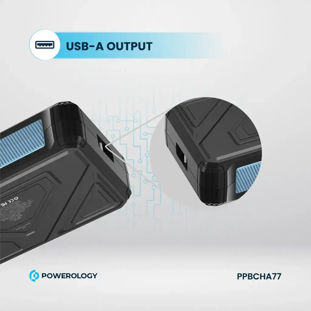 Powerology 27000mAh Solar Wireless Charging Power Bank - Black (10).webp