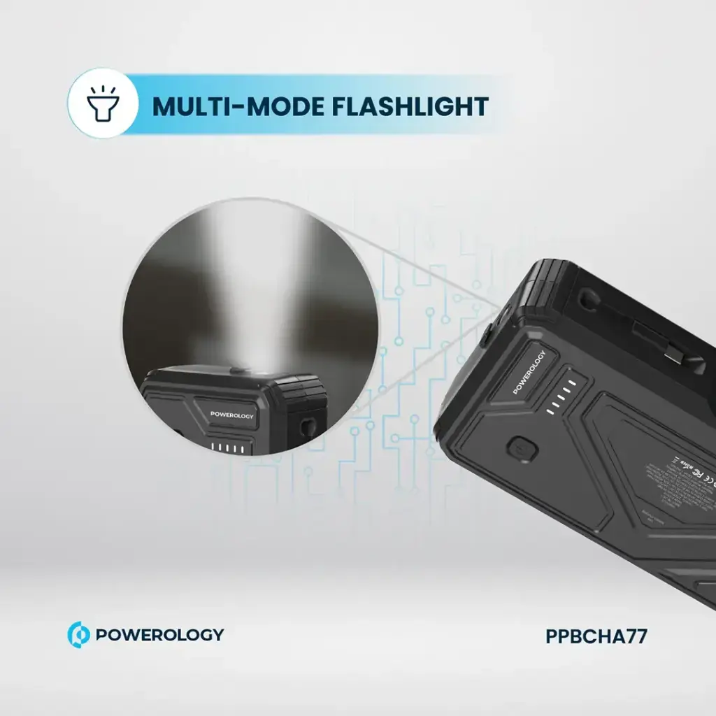 Powerology 27000mAh Solar Wireless Charging Power Bank - Black (1).webp