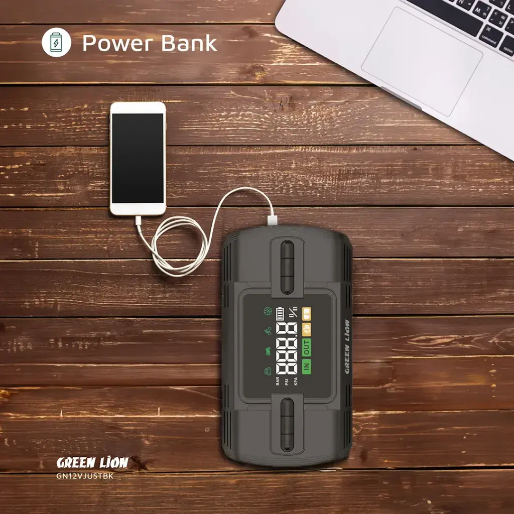Green Lion 12V Jump Starter 12000 mAh - Black (5).webp