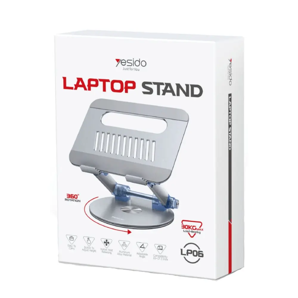 yesido-lp06-360-derece-ayarlanabilir-metal-laptop-standi-gumus-65e2e439eee5b.webp