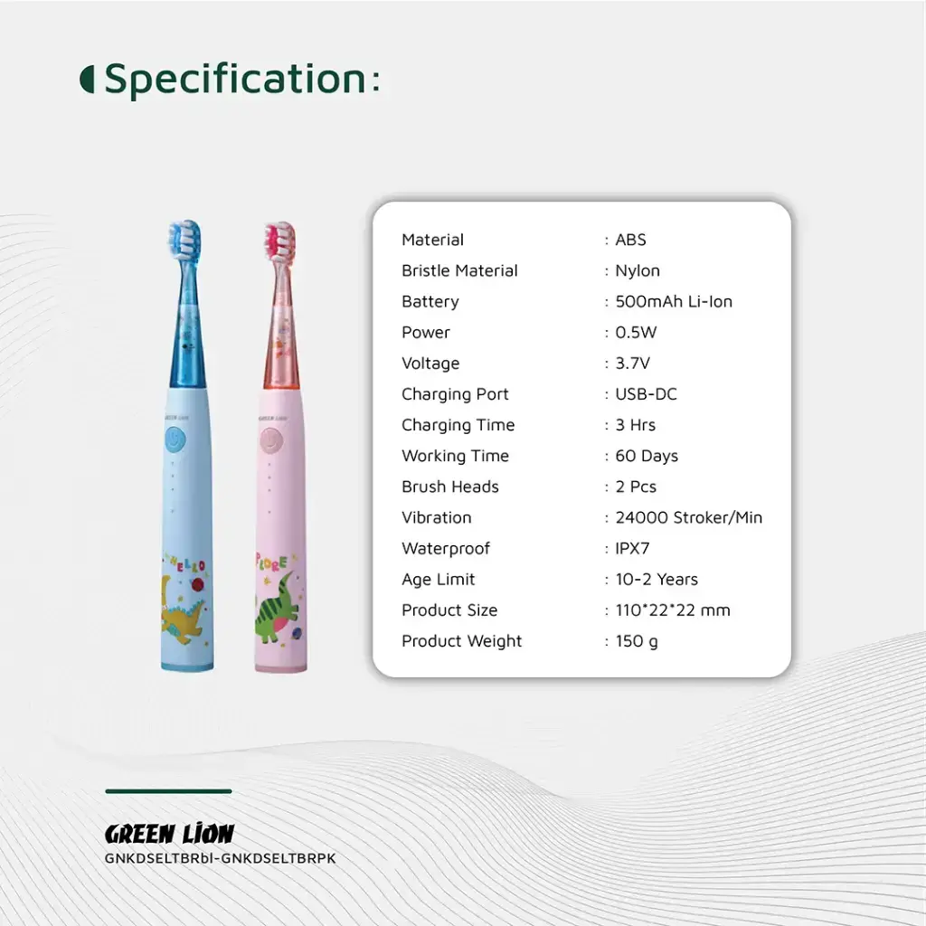 Green Lion Kids Electric Toothbrush (3).webp