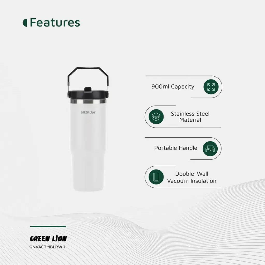 Green Lion Vacuum Tumbler 900ml Bottle.webp