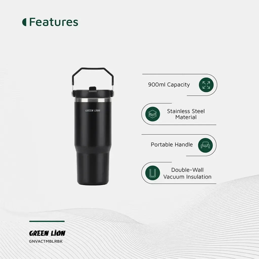 Green Lion Vacuum Tumbler 900ml Bottle.webp