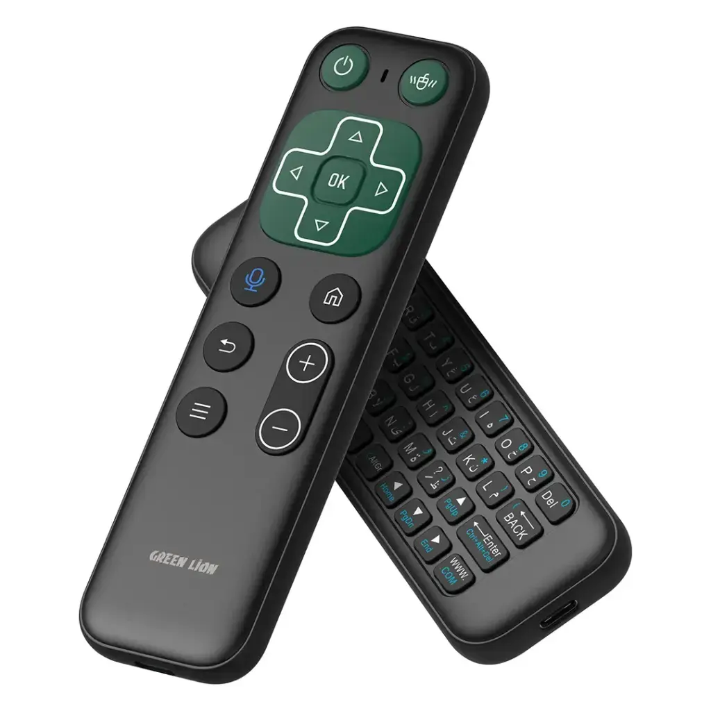 Green Lion Wireless Remote with Keyboard and Mouse - Black (4).webp