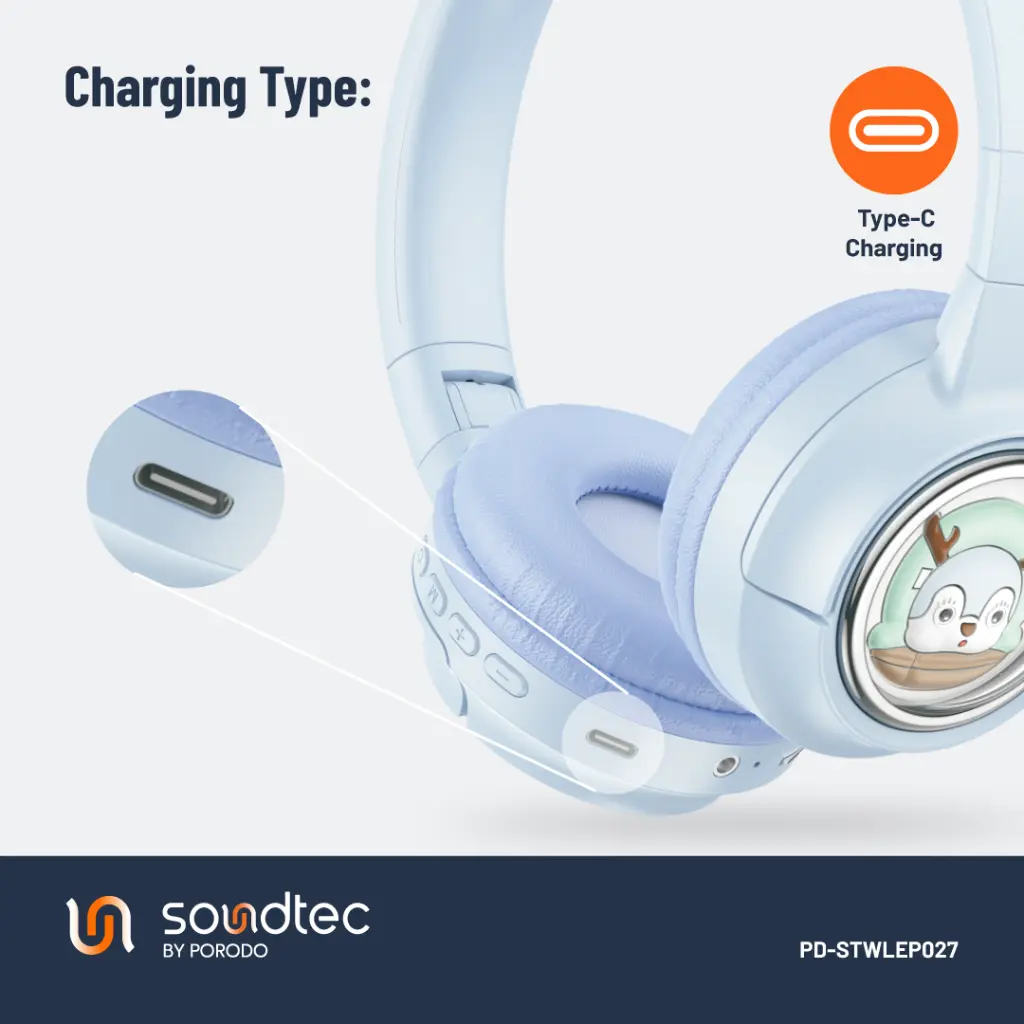 Porodo Soundtec Moose Wireless Kids Headphone (5).webp