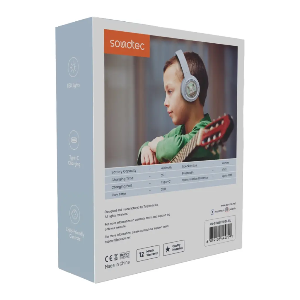 Porodo Soundtec Moose Wireless Kids Headphone (1).webp