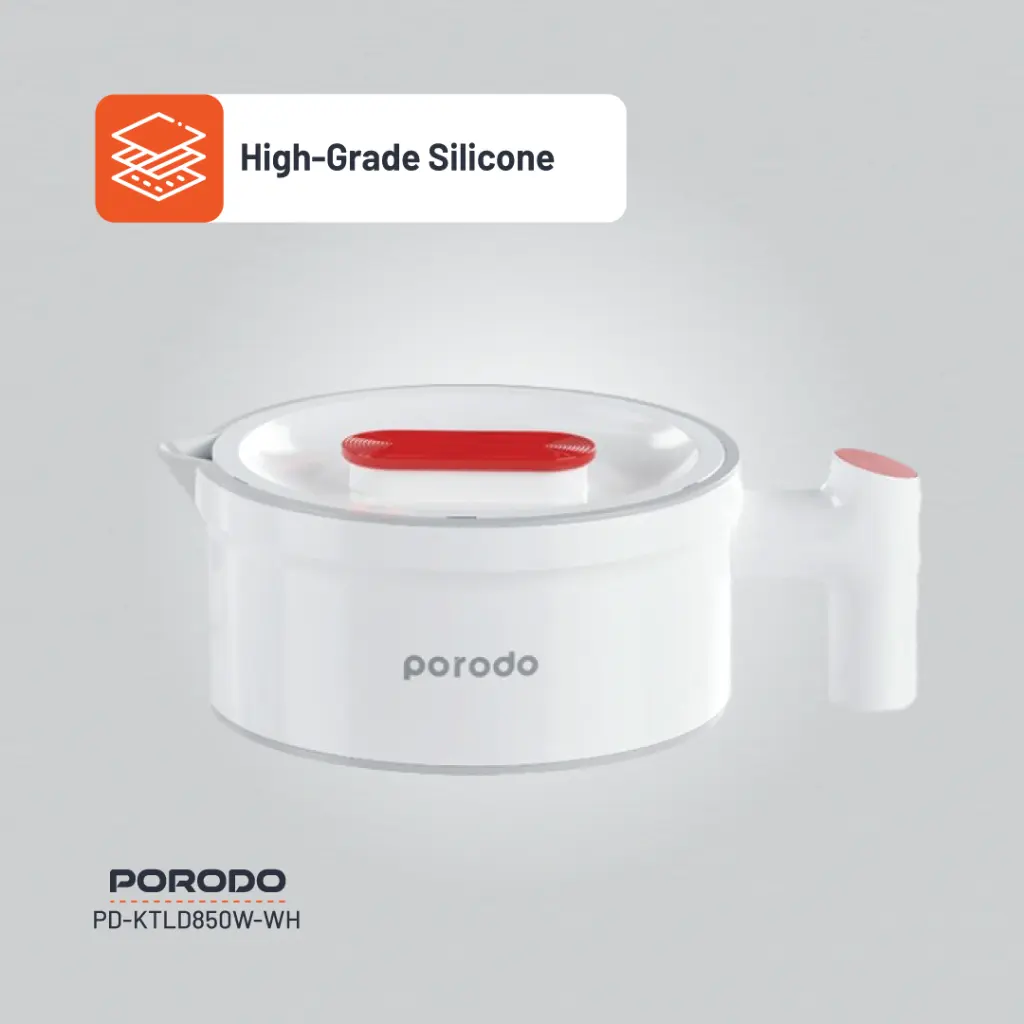 Porodo Lifestyle Portable Folding Electric Kettle - White (4).webp