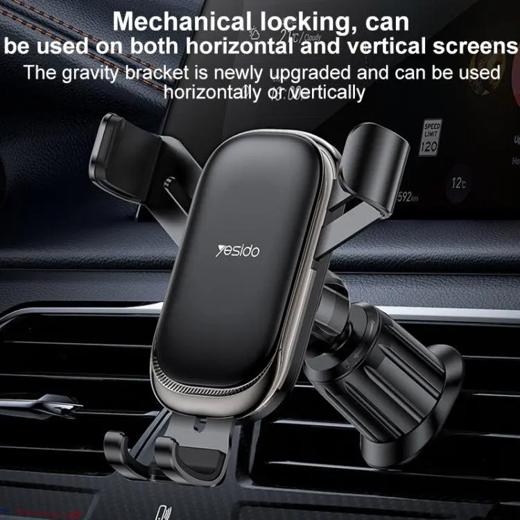 YESIDO-C247-Air-Vent-Gravity-Car-HolderBlack-MOBILE-HOLDER-YESIDO-7.webp