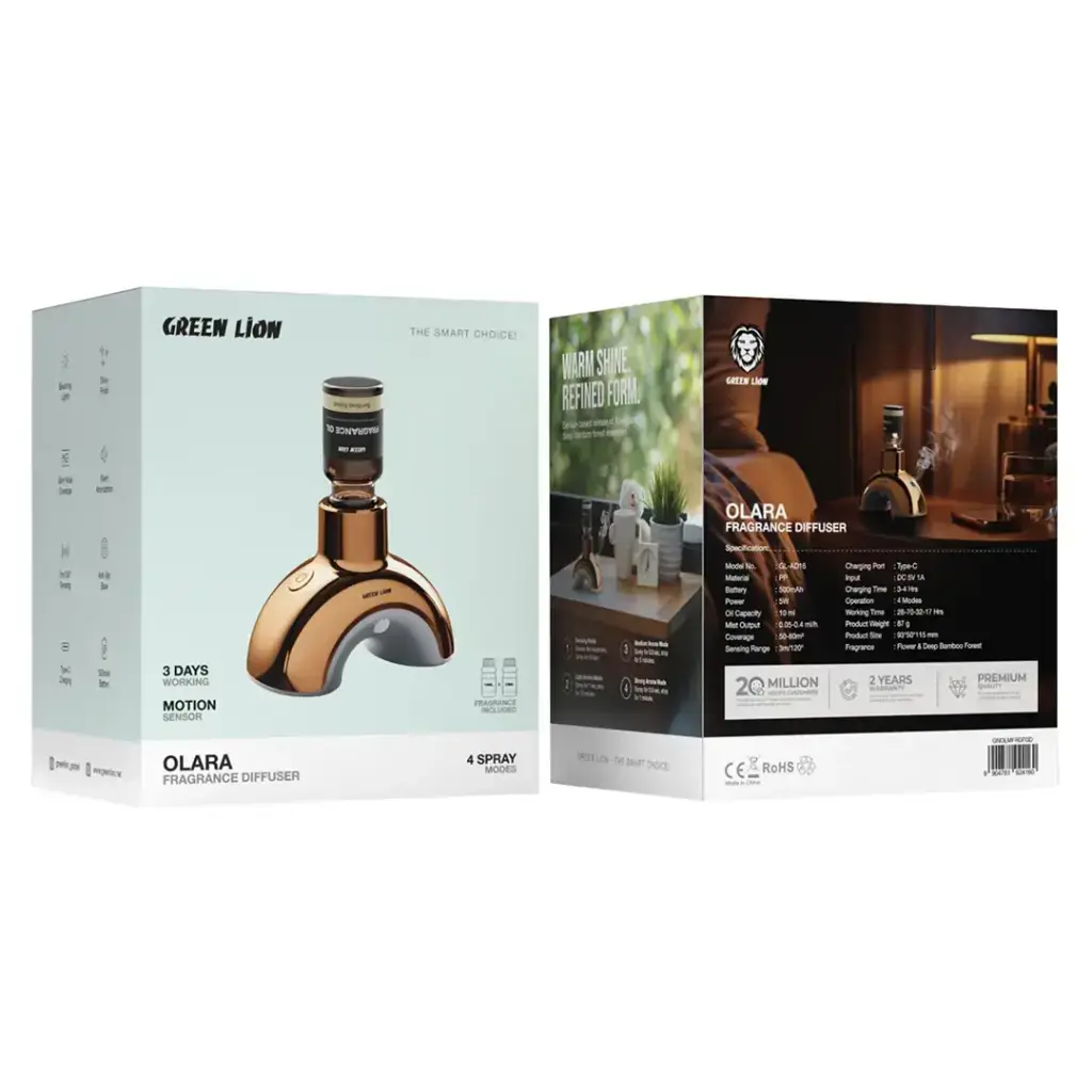 Green Lion Olara Fragrance Diffuser - Gold.webp