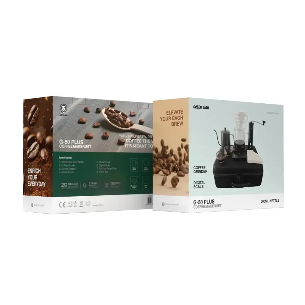Green Lion G-50 PLUS Coffee Maker Set - Black.webp
