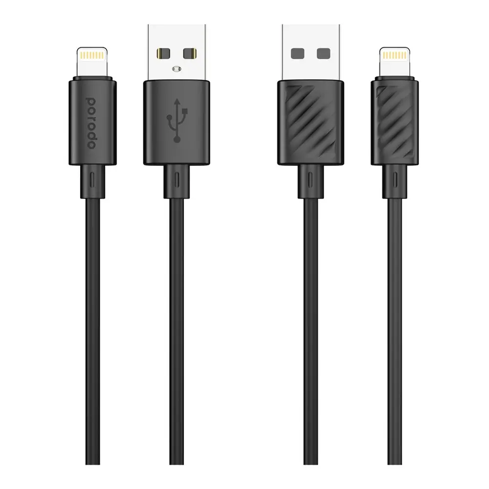 Porodo Blue USB-A to LTG Cable - PB-3AALC-BK