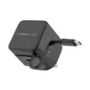 Momax 1-Charge+ & 1-Port 35W GaN Charger with Retractable USB-C Cable