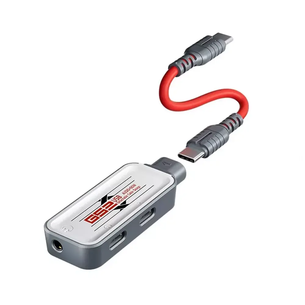 PLEXTONE GS2 Detachable 3 in 1 Gaming Adapter HD Audio + 60W Fast Charge