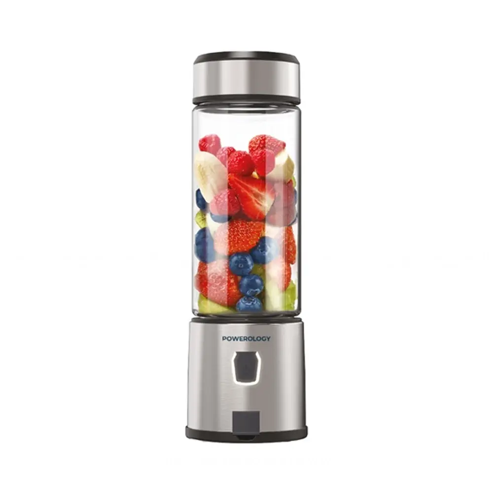 Powerology 6 Blade Portable Juicer - Silver 