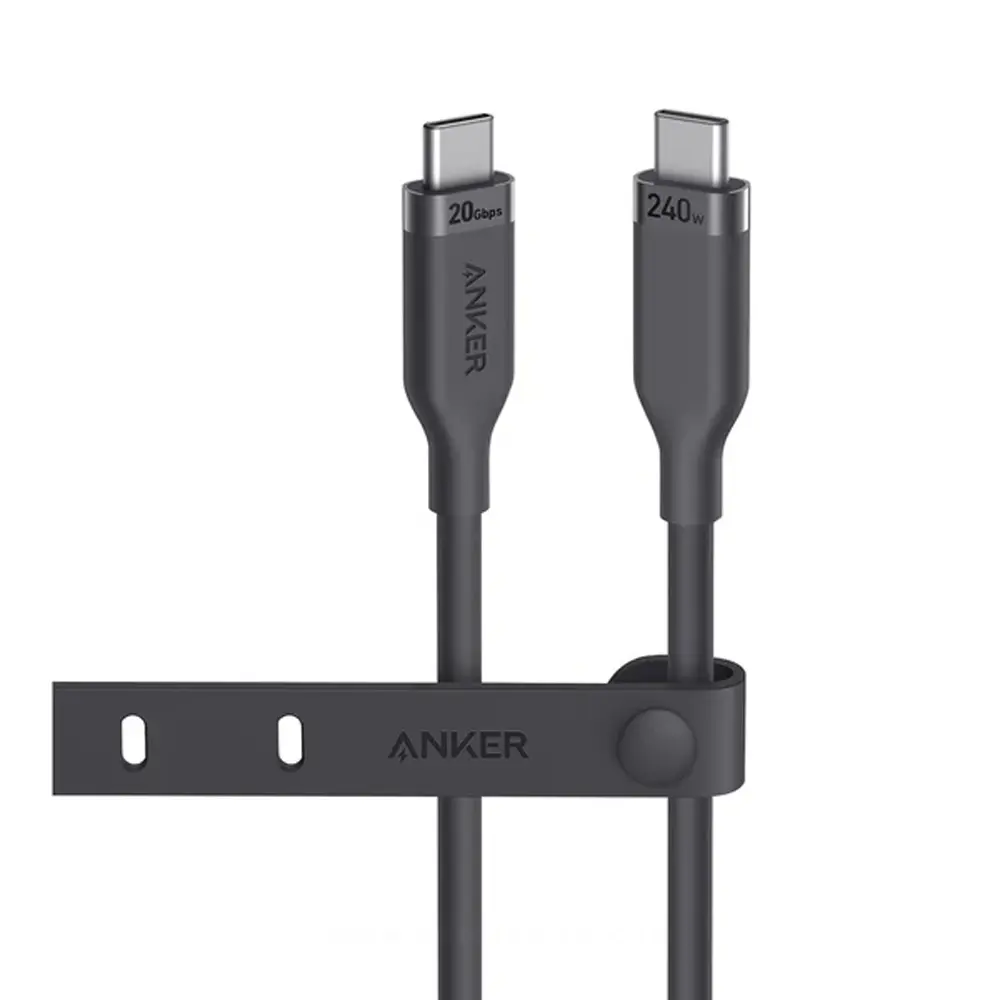 Anker USB-C to USB-C (3ft, 240W, 20Gbps, Bio-Based) Cable - Black - A80N1H11