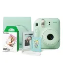 FujiFilm Instax Mini 12 Instant Camera (Mint Green) Bundle with Camera Case, 10-Shot Film Pack, Photo Album, and Photo Storage Case. 