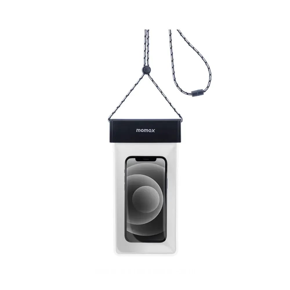 Momax waterproof pouch universal with neck strap  