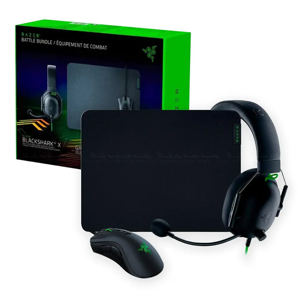 [8886419319146] RAZER Battle Bundle (DeathAdder V2 -BlackShark V2 X- Gigantus V2 M) Black