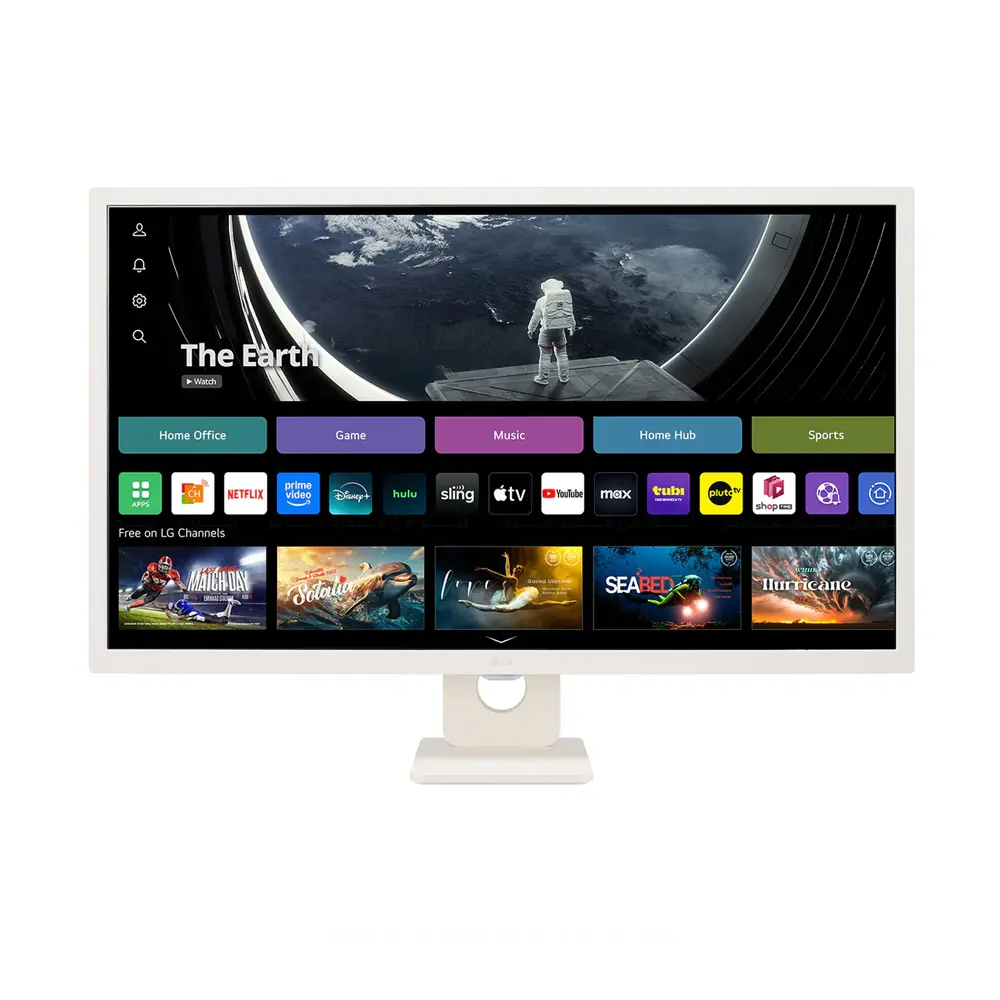 LG (32SR50F) 32" FHD IPS Smart Monitor – with webOS, 60Hz, 5ms Response Time, AirPlay 2, Screen Share, Bluetooth, Built-in Speakers