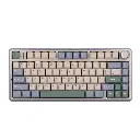 AULA F75 75% Wireless Mechanical Gaming Keyboard, 2.4GHz/Type-C/BT5.0, Graywood Switch V3 (Purple/Beige/Green)