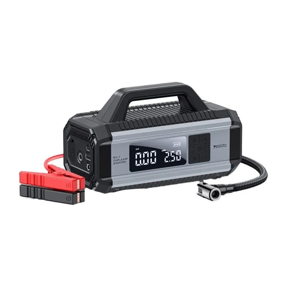 [VC13] Yesido 5 in 1 VC13 Car Jump Starter 150PSI Tire Inflator Pump 10,000mAh Power Bank with Emergency Light