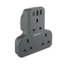 Momax ONEPLUG 3-Outlet T-Shaped Extension Socket with USB
