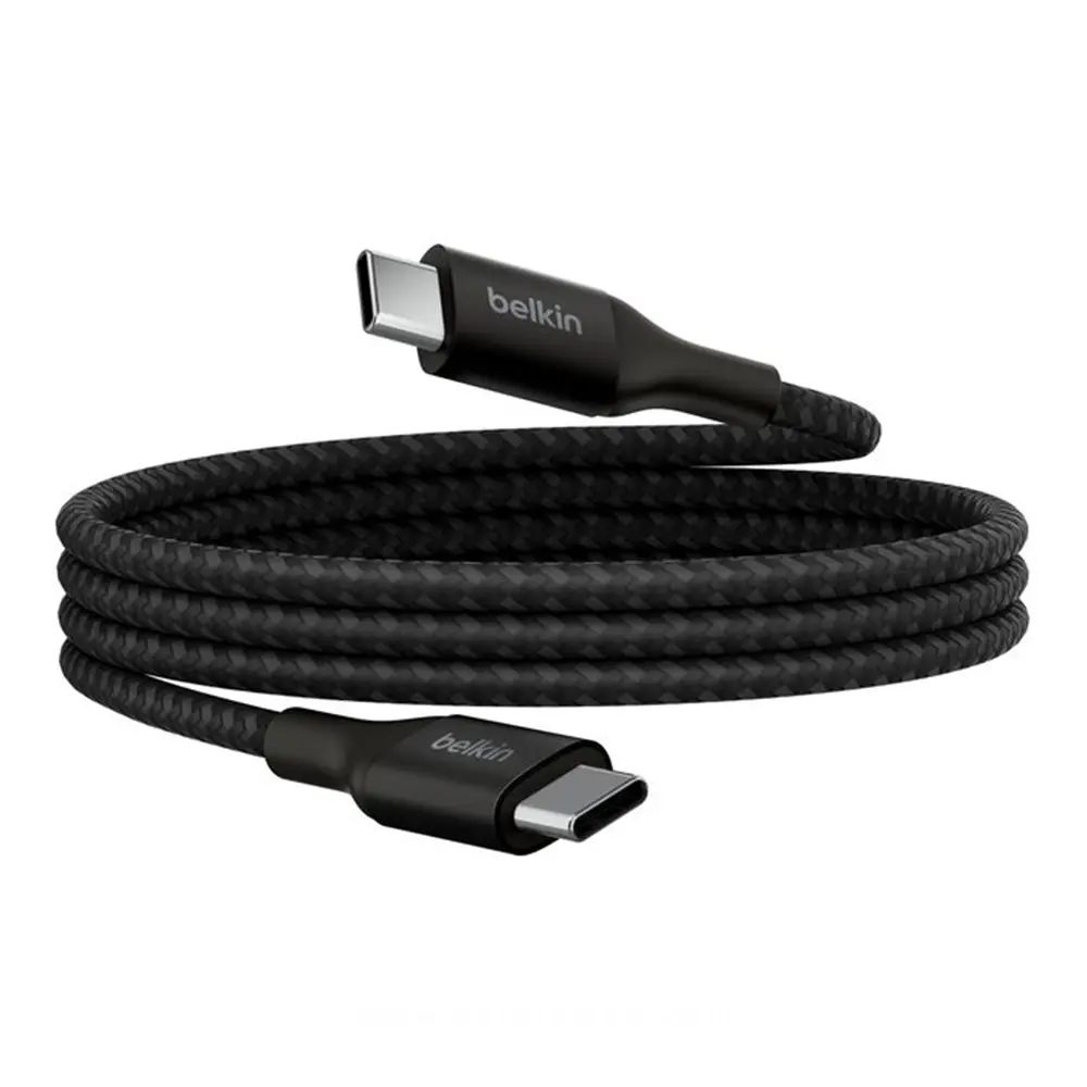 [CAB015bt1MBK] Belkin BoostCharge USB C to USB C 3.3ft, 240W Cable (Black)