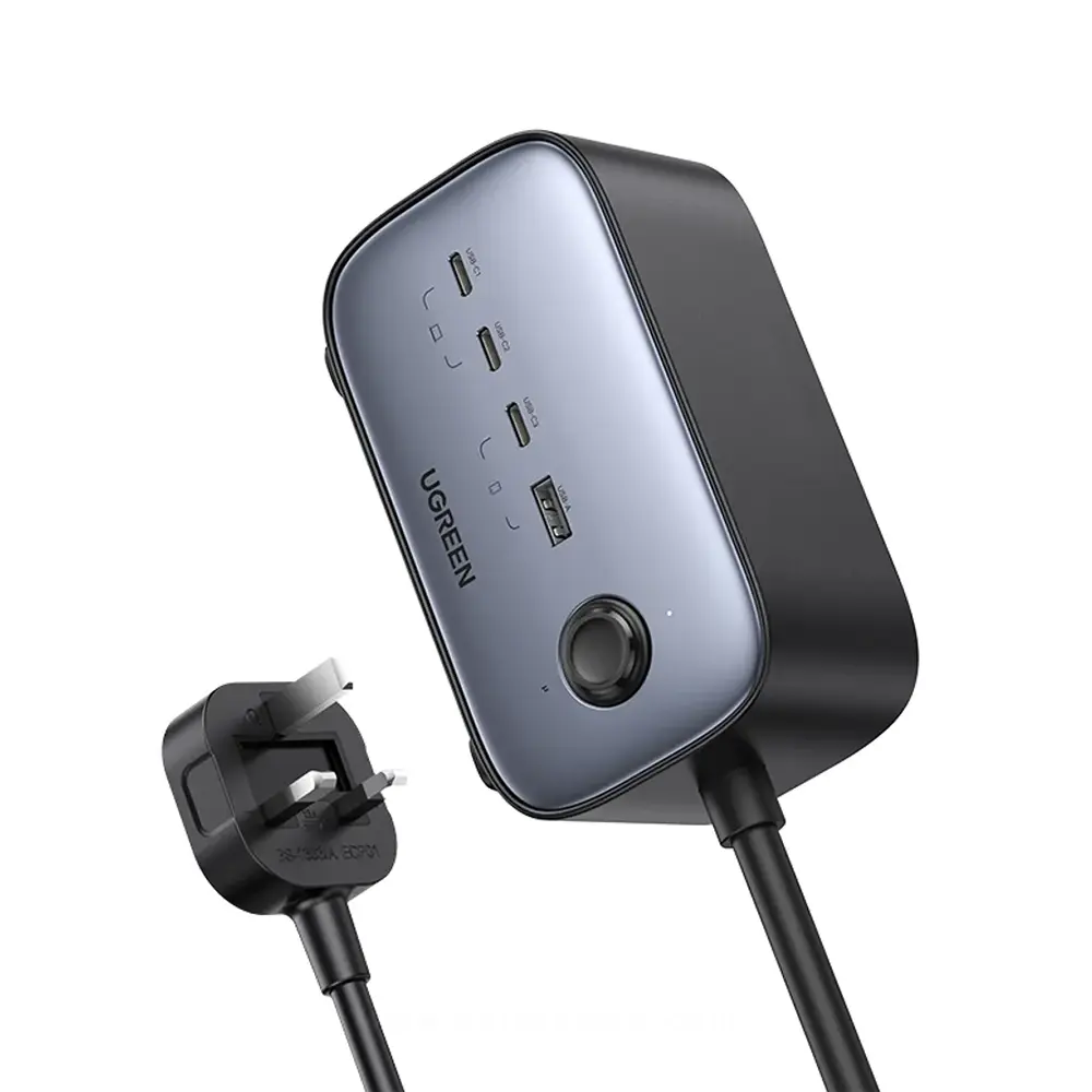 [CD270] UGREEN CD270 Nexode 100W PD GAN Power Strip (3C1A) and 2 A/C Sockets 