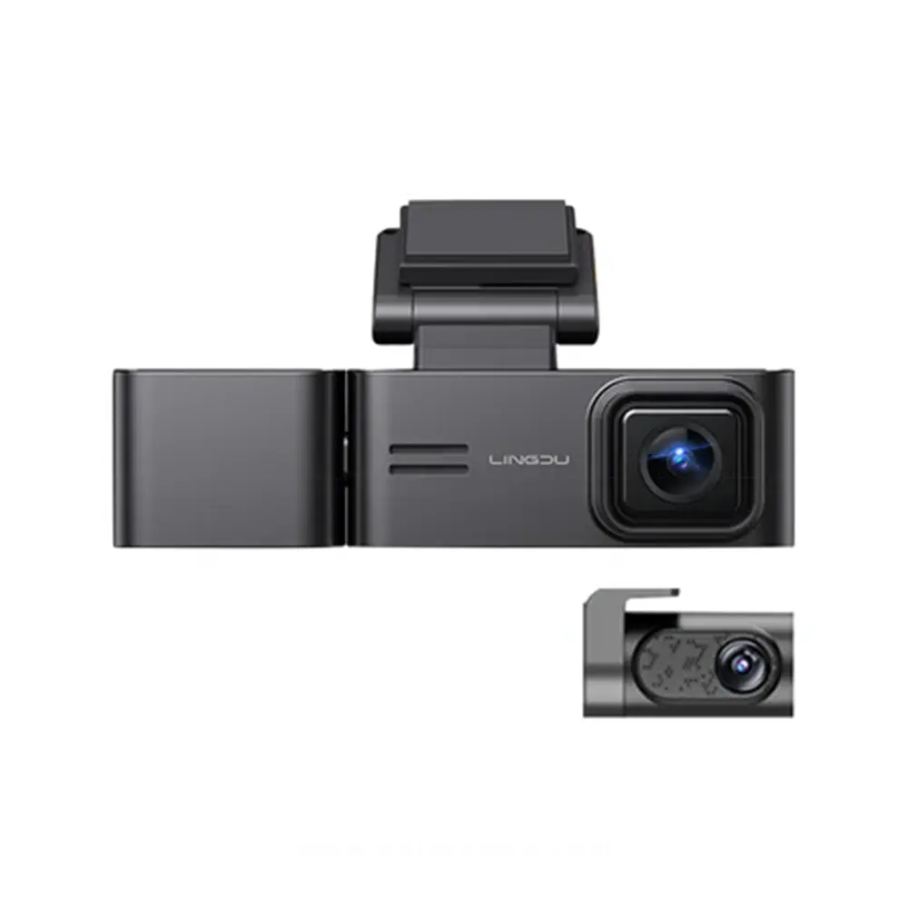 LINGDU Dash Cam C34 3 Channels 4K with 64GB TF Card 