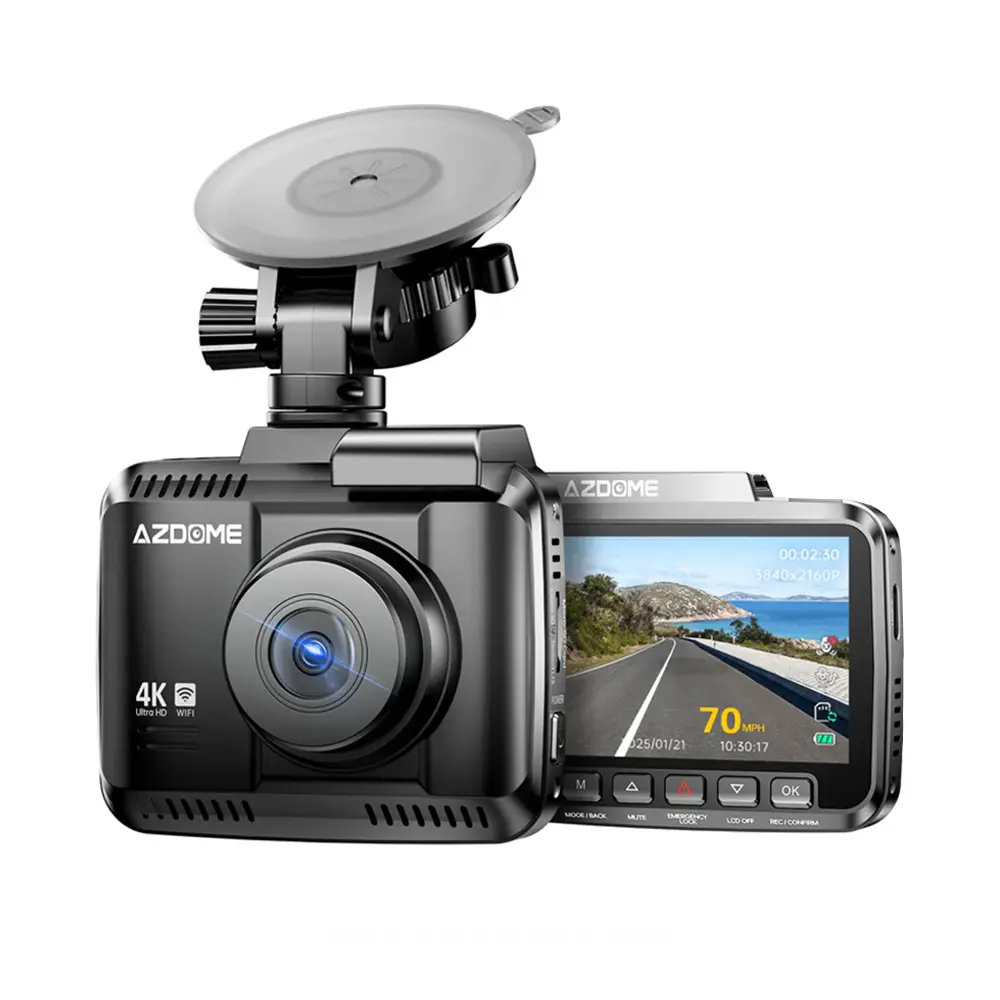 AZDOME Dash Cam CS63H Pro 2 Channels 4K with 64GB TF Card