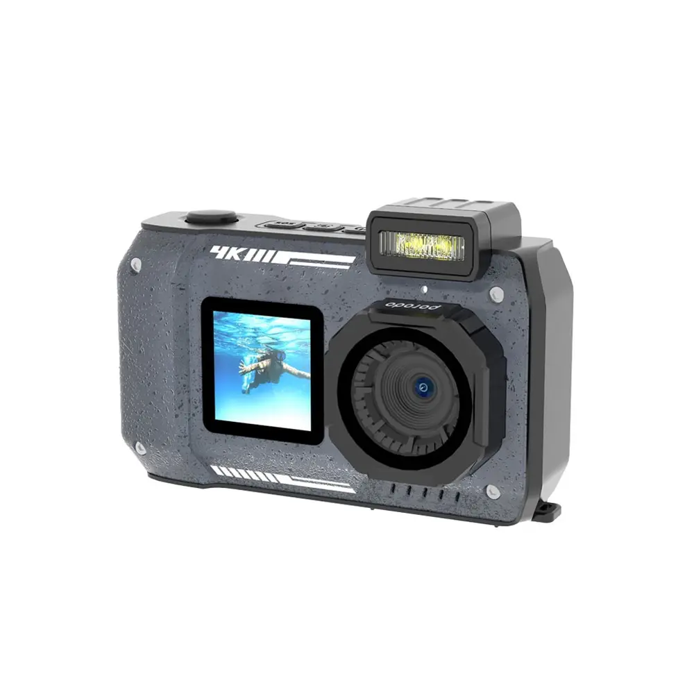 Porodo 48MP Full HD 1080 IP68 Digital Camera 10X digital Zoom (Black)