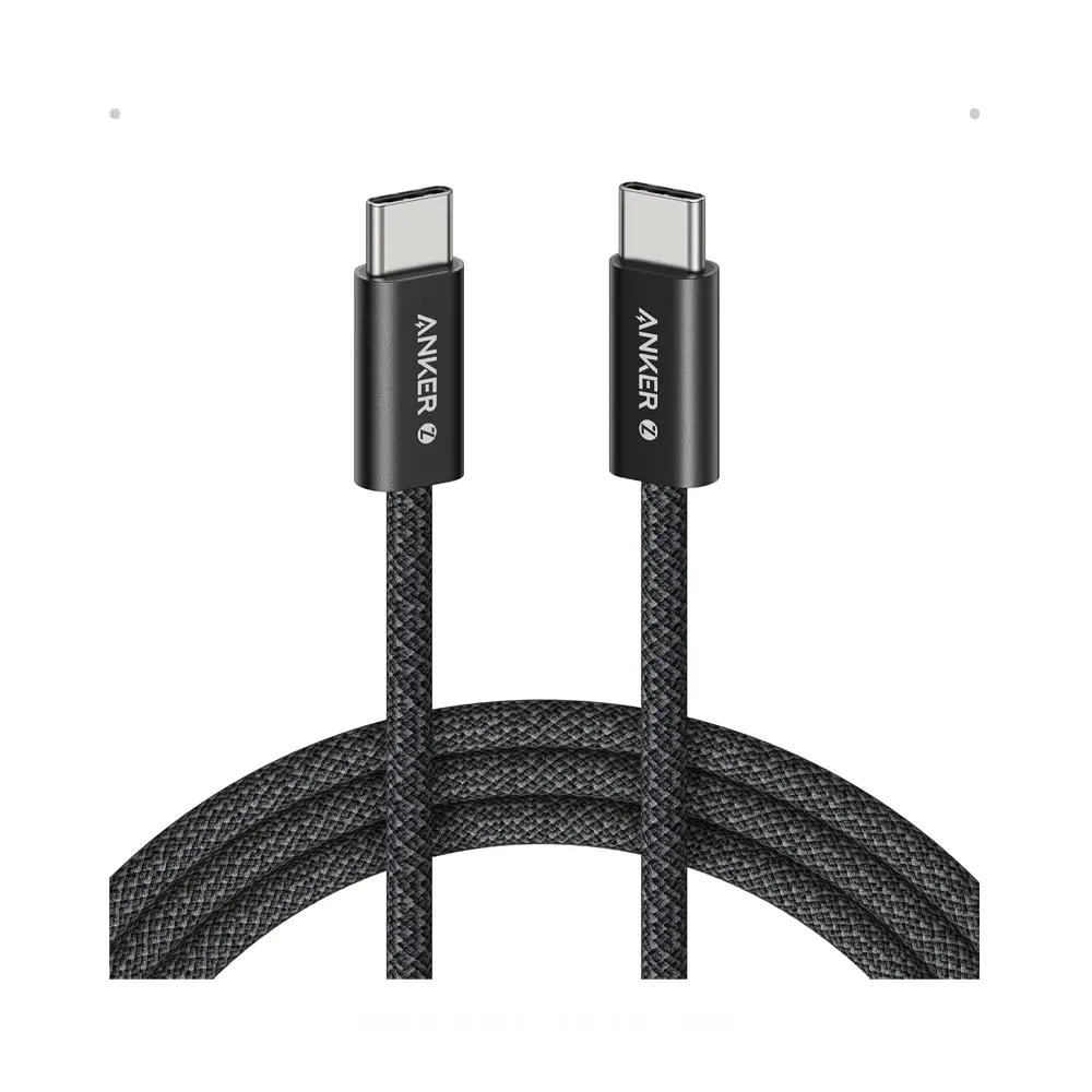 Anker Zolo USB-C to USB-C Cable 240W Braided (0.9m/3ft) -Black