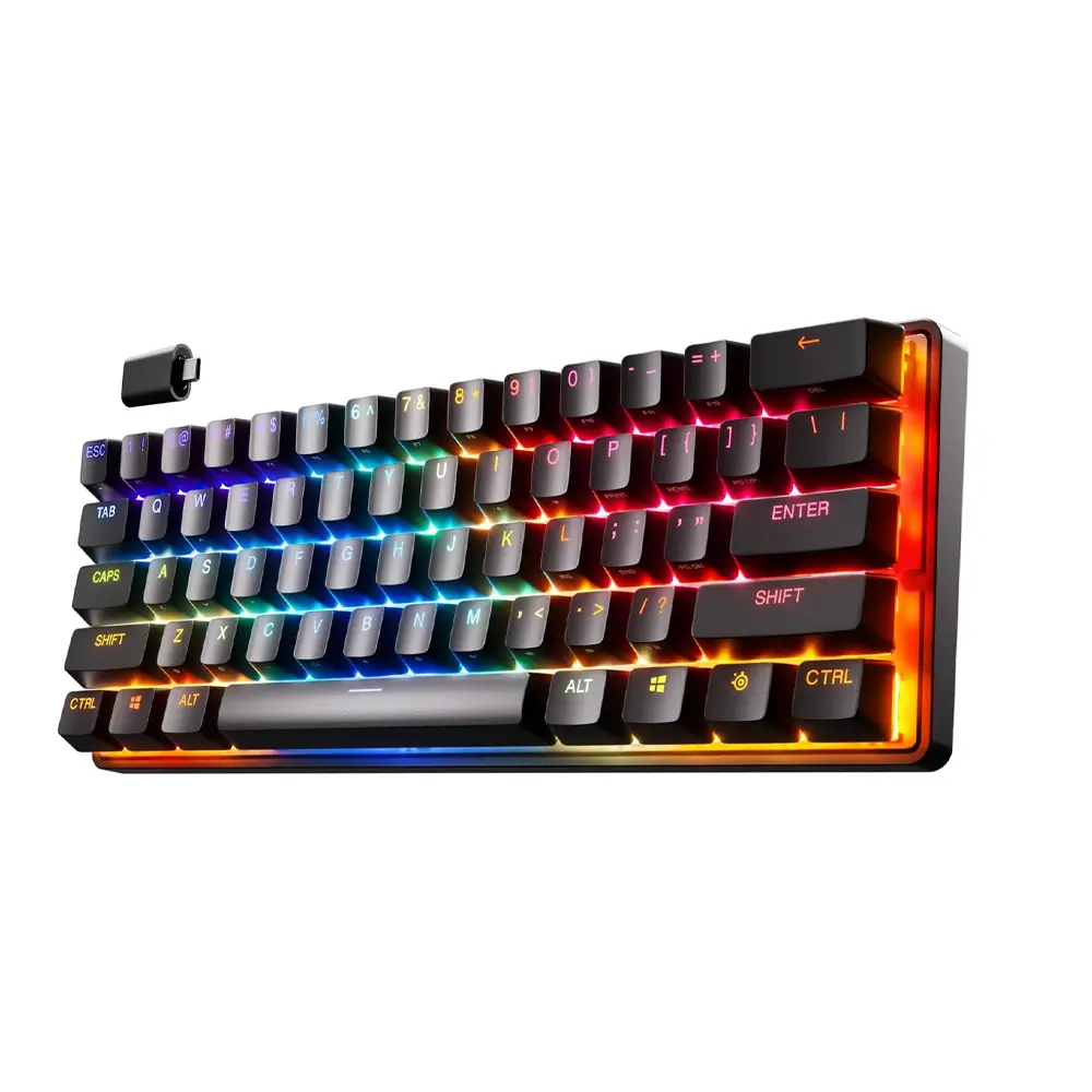 SteelSeries Apex Pro Mini - Wireless Adjustable Switch Gaming Keyboard in 60% Form Factor