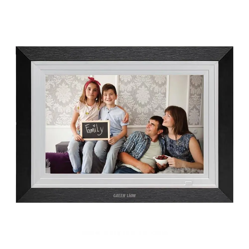 [GNDGPFRMBK] Green Lion Digital Picture Frame Touch Screen Display 10.1 Inch (Black)