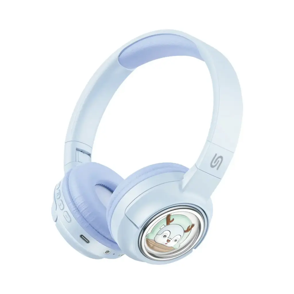 Porodo Soundtec Moose Wireless Kids Headphone  (Blue)