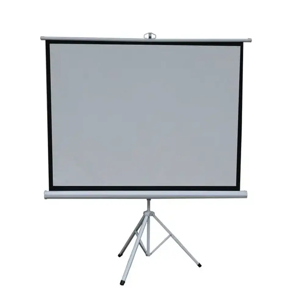 [GNPTPDS72MWH] Green Lion Portable Projection Screen with Tripod Stand 72"