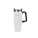 Green Lion Vacuum Travel Mug - White