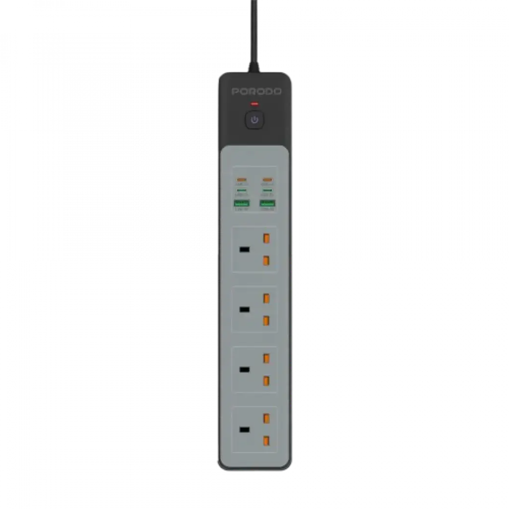 Porodo 4 Ac Power Socket With Usb A X2 Usb C X4 UK 