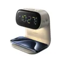 Green Lion Bedside Clock with Wireless Charger