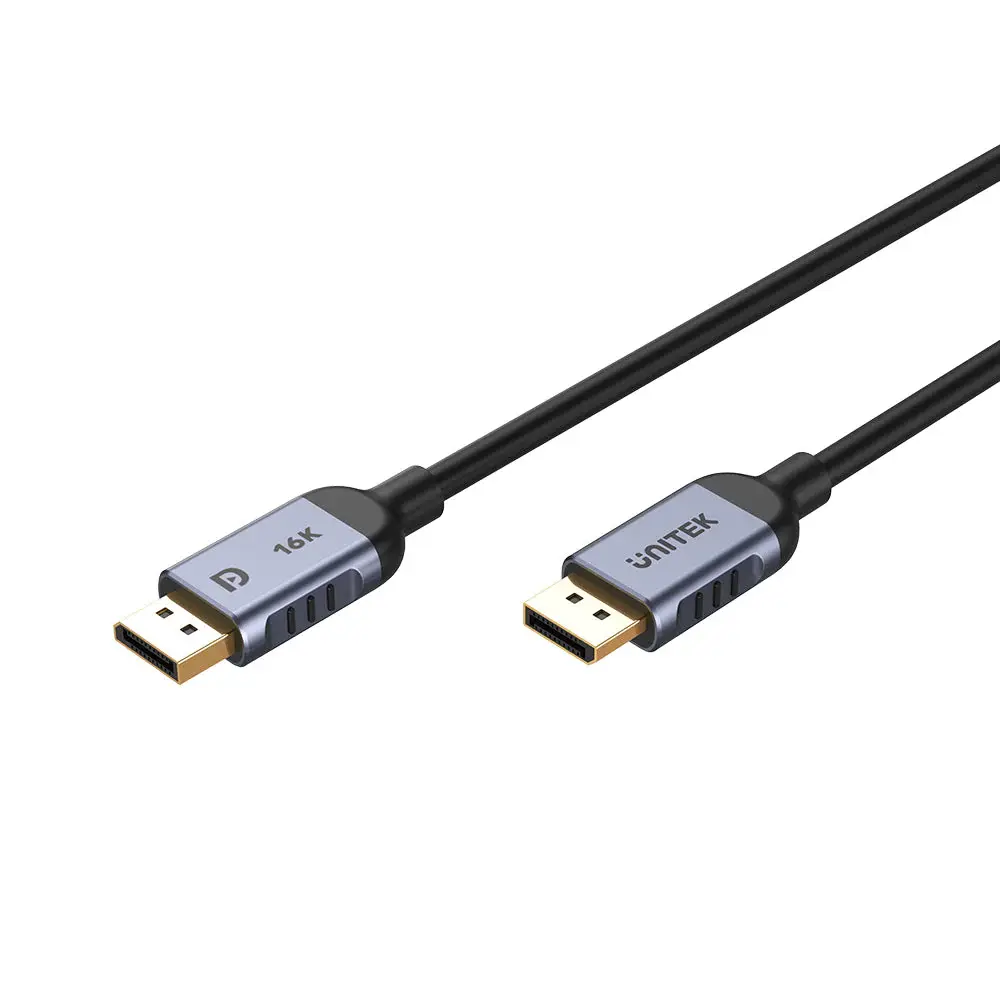 UNITEK - C1626GY  Gaming 8K @120Hz & 16K 60Hz DisplayPort 2.1 cable (2m)