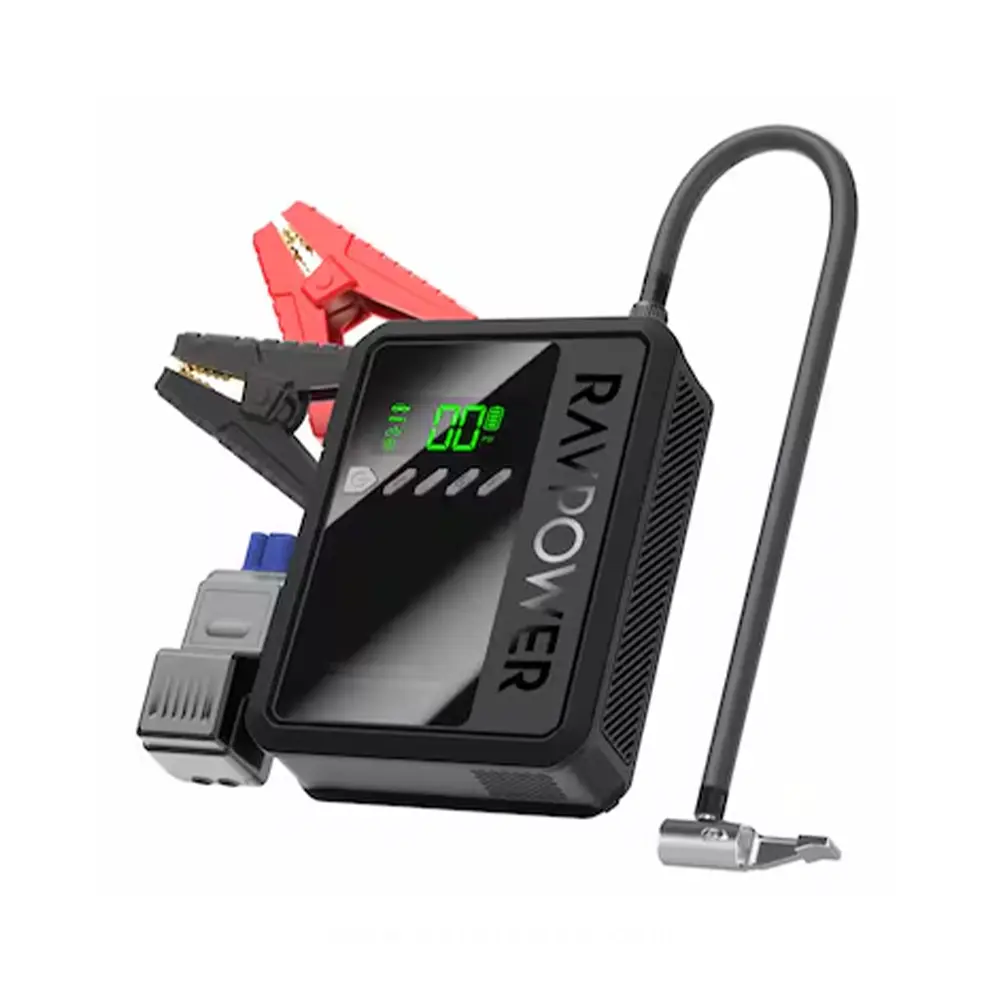 [6976633390051] RavPower RP-PB1240 8000mAh (29.6Wh) Jump Starter 2-in-1 with air compressor 
