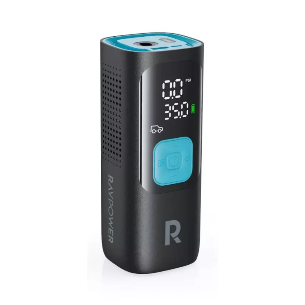 [810157142061] RavPower Air Compressor Portable Smart 7500mAh -RP-PB1233 - Black 