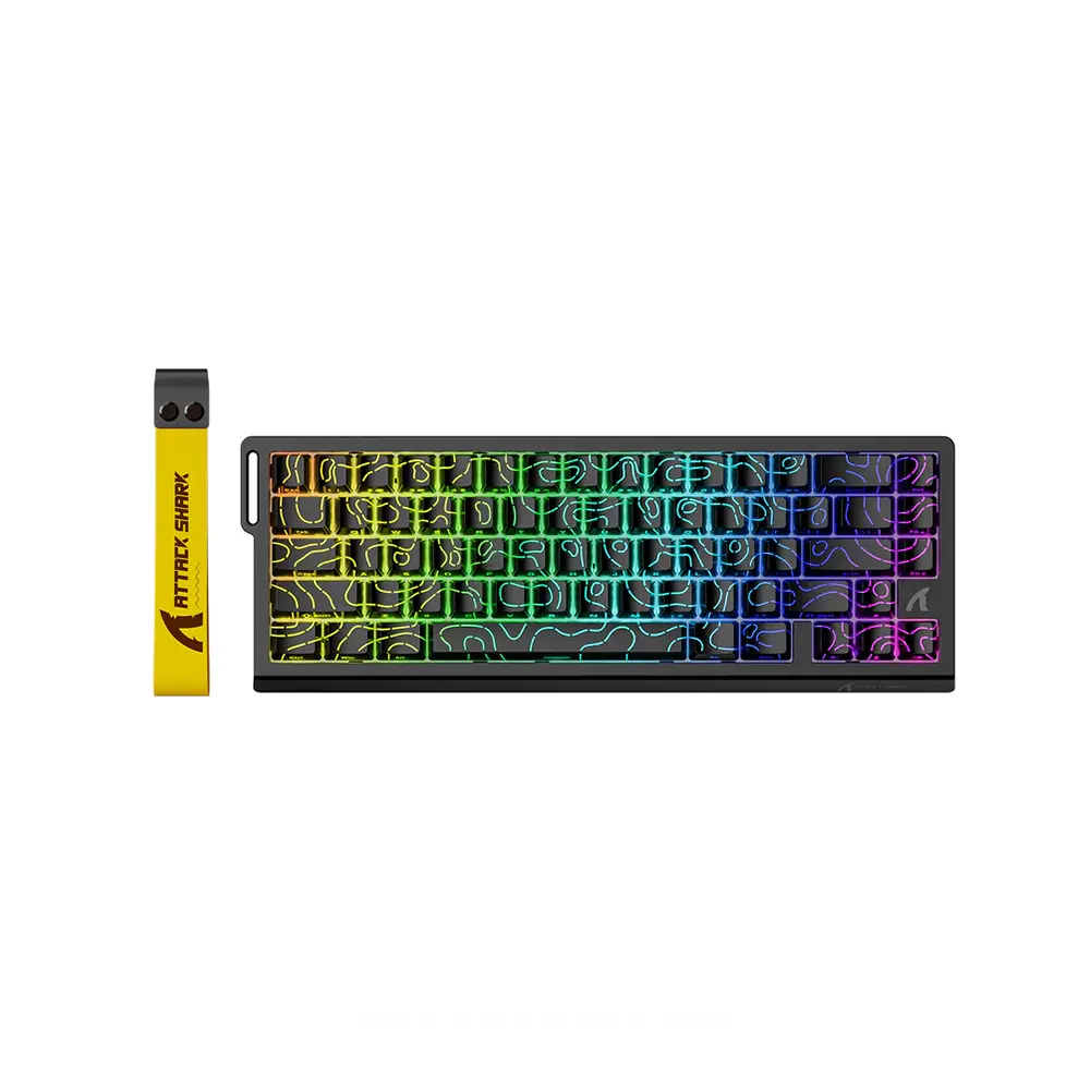 [6972792471037] ATTACK SHARK X68 HE Rapid Trigger Keyboard Magnetic Switch (Black)