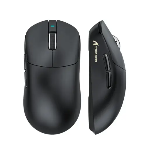 ATTACK SHARK X8PLUS Tri-mode Wireless Gaming Mouse 40000 DPI Ultra Lightweight (Black)