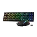 Redragon S136 Gaming Keyboard & Mouse Combo, 75% K628 Tri-Mode Wireless RGB
