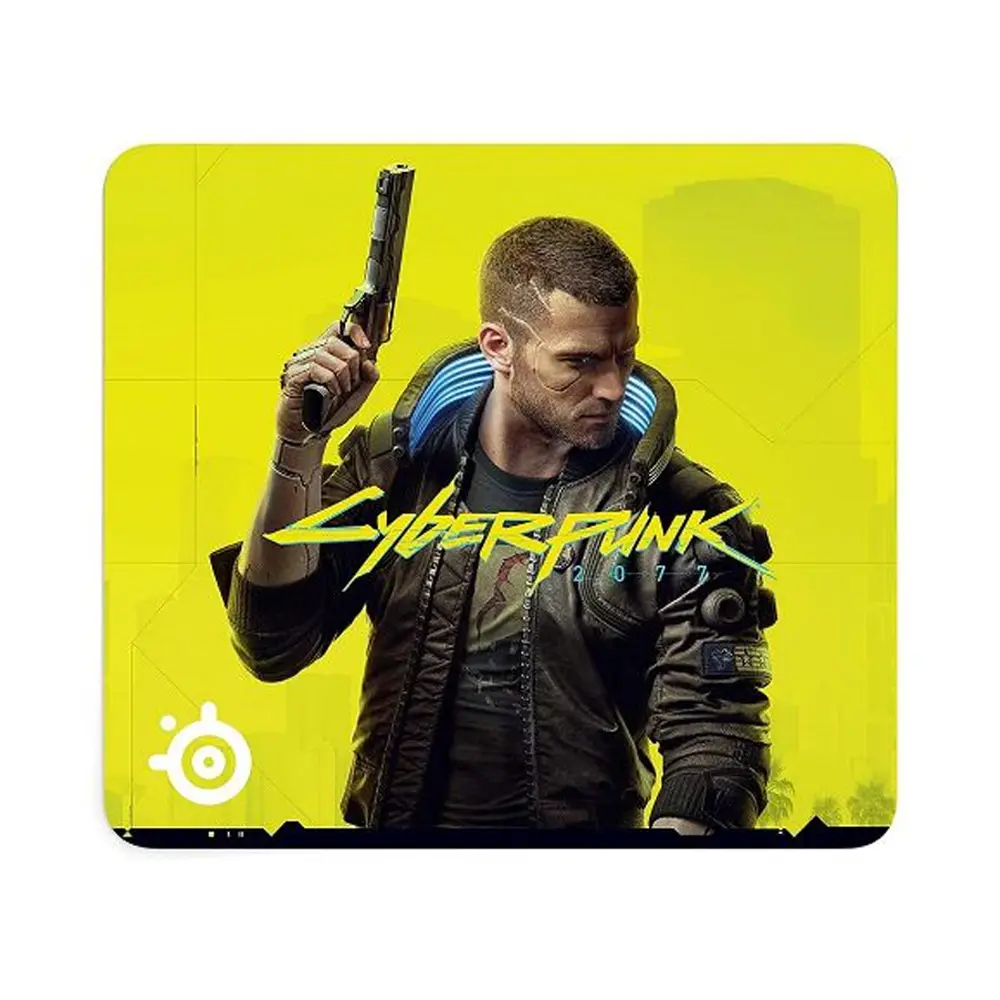 SteelSeries QCK Large Cyberpunk 2077 Edition Gaming MousePad - Large (450 x 400 x 2 mm) 63407