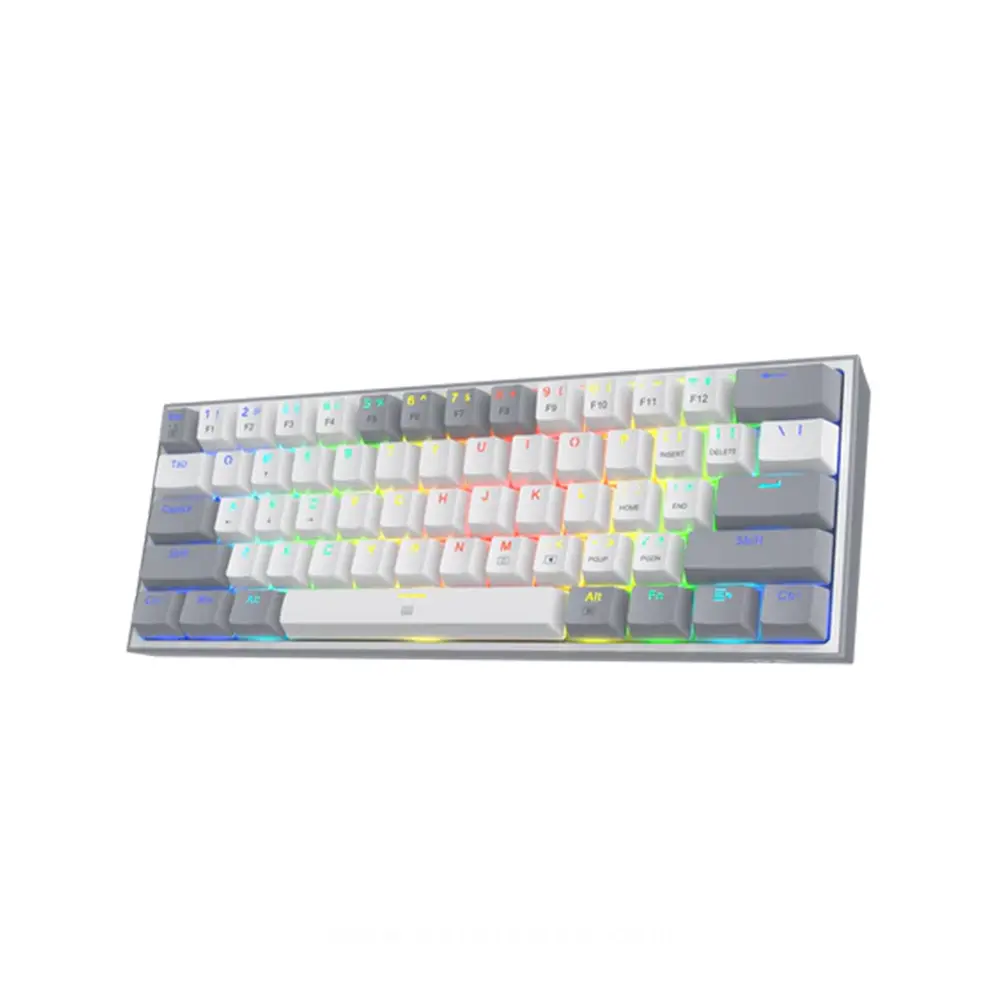 Redragon FIZZ K617 Small Mechanical Keyboard – 61 Keys with RGB Backlighting and Compact Design