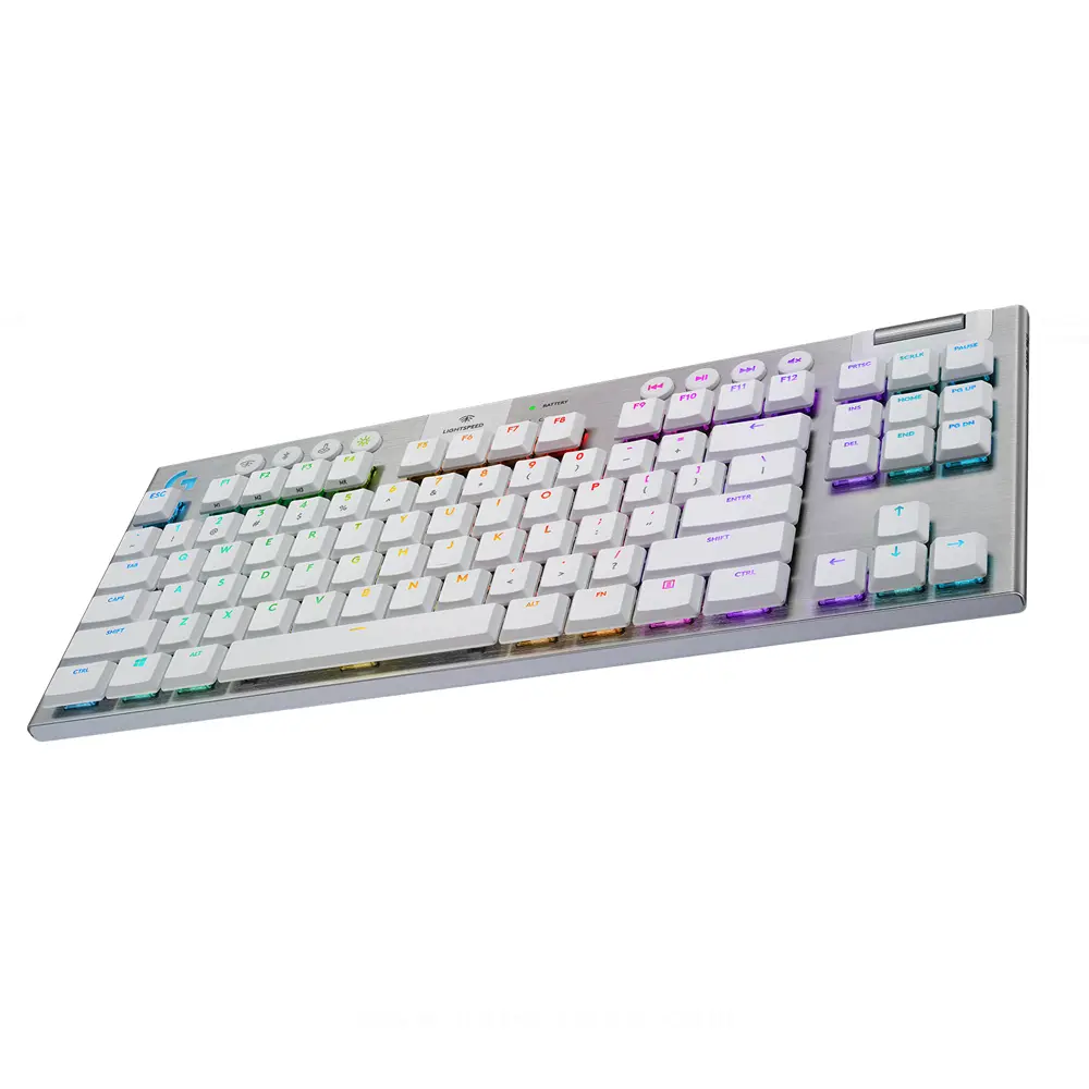 Logitech  G915 TKL Tenkeyless LIGHTSPEED Wireless RGB Keyboard - White