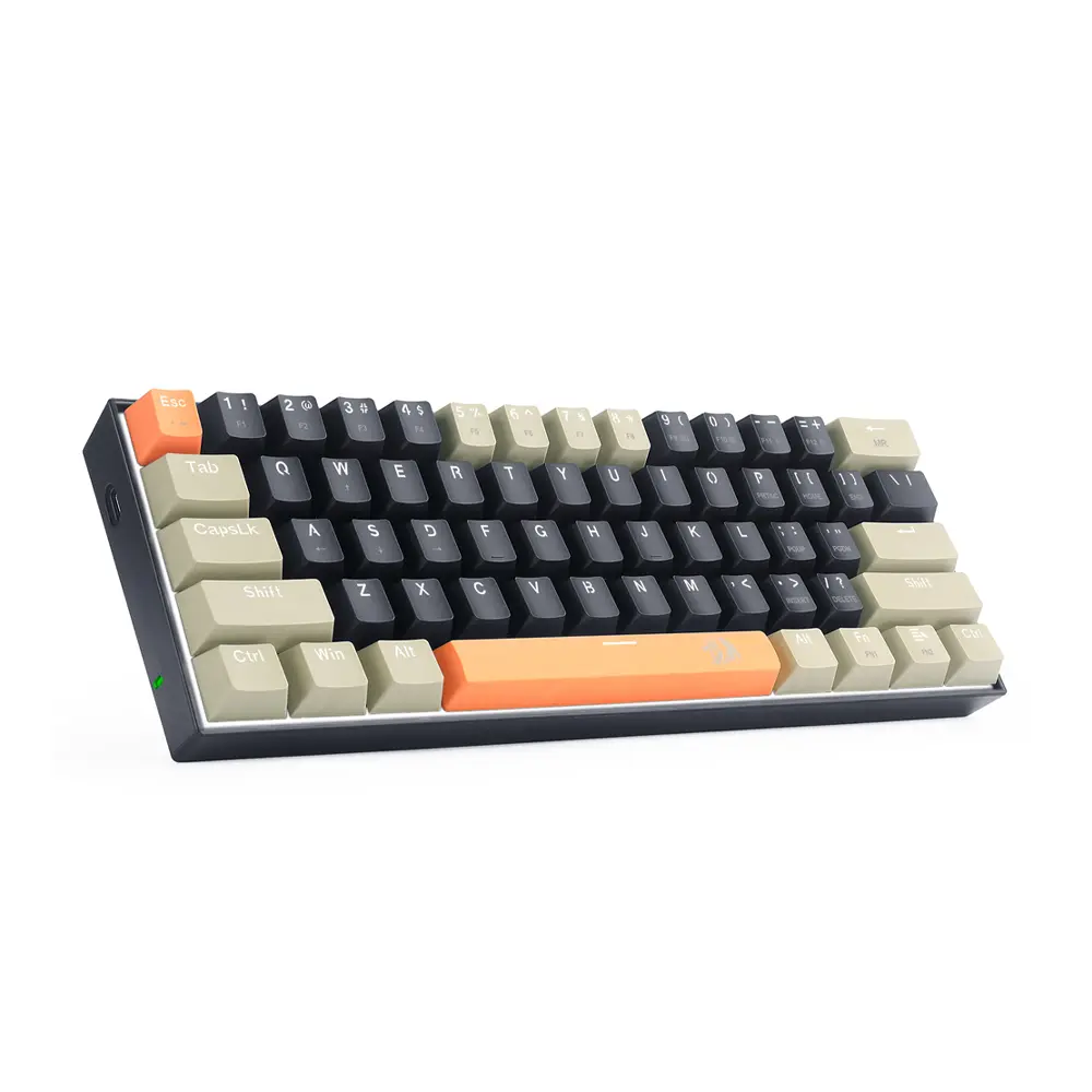 REDRAGON K606 LAKSHMI 60% Mechanical Gaming Keyboard – White LED – Blue Switch | (K606-OG/BK/GY) 